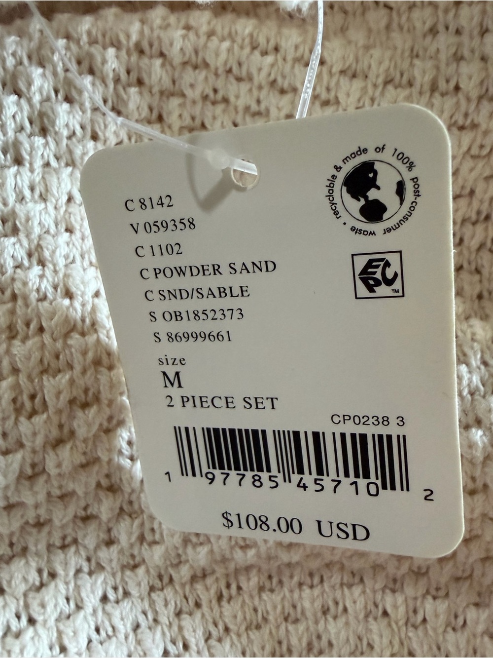 Free People FP Beach Powder Sand Knit 2 Piece Sweater & Skirt Set NWT Medium - Picture 7 of 9